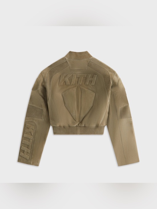 Kith Jackets & Blazers - Kith Women Varen Suede Moto Bomber Jacket